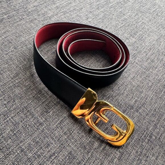 GUCCI REVERSIBLE LEATHER BELT - Picture 4 of 14